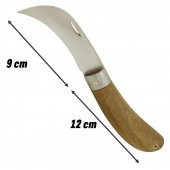 Aşı Bıçağı Eğri Uçlu Bağ Bıçağı Ara Çakı + Aşı Bandı + Aşı Macunu + Eldiven (4'LÜ SET) - 5