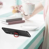 Vivo Y21S Kılıf Zore Ravel Yüzüklü Silikon Kılıf - 8