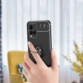 Vivo Y21S Kılıf Zore Ravel Yüzüklü Silikon Kılıf - 9