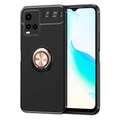 Vivo Y21S Kılıf Zore Ravel Yüzüklü Silikon Kılıf - 1