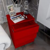 Ünüvar Konsept Emre ÜÇ Çekmeceli Modern Komodin Kırmızı k1 thumbnail 5