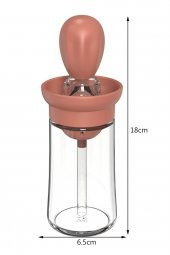 Yağdanlık Kendinden Fırçalı Ve Kapaklı Cam 180 Ml Yağlık Sosluk Sirkelik Şişesi - 5