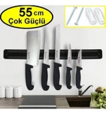 Büyük Boy Mıknatıslı Bıçak Askısı 55 cm Bıçak Tutucu Bıçak Organizer Bıçaklık - 2