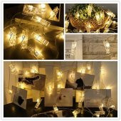 20 li Mandal Led Işık Peri Led 3 Metre 20 Adet Mandal led - 6