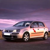 VW Golf 5 2004-2008 Sol Ön Kapı Bandı Çıtası Kuşağı 1K4853515B - 1