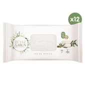 Baby Turco Beyaz Sabun Kokulu 90 Yaprak 12'li Paket Islak Mendil - 2