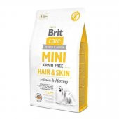 Brit Care Brit Care Mini Hair Skin Tahılsız Somon Ve Ringa Balıklı Küçük Irk Yetişkin Köpek Maması 2 kg - 2