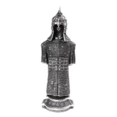 ZIRH BOYTU ORTA BOY GÜMÜŞ RENK BİBLO - 1