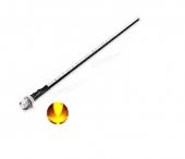 12V LED Şase Tip Mercekli Kablolu 1 Adet Sarı Şeffaf- 20 Cm - 1