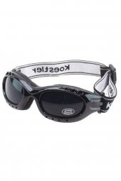 Uv 400 Korumalı Gözlüklü Yarım Açık Nazi Model Motosiklet Kask Siyah Miğfer Motor Kaskı - 3