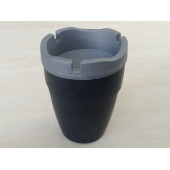 KOKUSUZ KÜLLÜK SİYAH-GRİ 8cm (ARAÇ EV OFİS) PRATİK KÜLLÜK, KÜL TABLASI - 1