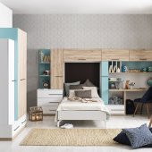 Rengarenk Born Blue 3 Kapaklı  Gardrop thumbnail 4