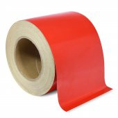 Reflektörlü Fosforlu Şerit Bant Kırmızı Düz İkaz Bandı 12cm x 1MT - 2