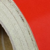 Reflektörlü Fosforlu Şerit Bant Kırmızı Düz İkaz Bandı 12cm x 1MT - 3