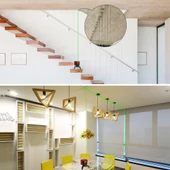 KOBB KBL92G 30M Profesyonel Yatay ve Dikey Otomatik Hizalamalı Yeşil Çapraz Çizgi Lazer,Noktalı Şakül Lazer Distomat - 9