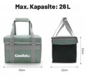Coolist CL26LG 26 Litre Katlanabilir Termos Bez Çanta / Buzluk thumbnail 3