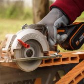 WORX WX531 20Volt 2.0Ah. Li-ion 120mm Kömürsüz Profesyonel Çok Amaçlı Daire Testere thumbnail 8