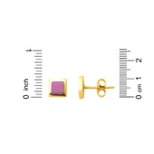 Kırmızı 14 Ayar Altın Çocuk Küpesi thumbnail 5