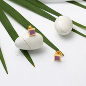 Kırmızı 14 Ayar Altın Çocuk Küpesi thumbnail 4