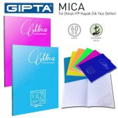 Gıpta Mica A4 40 Yaprak Plastik Kapak Dikişli Dik Temel Güzel Yazı Defteri 3 Adet - 3