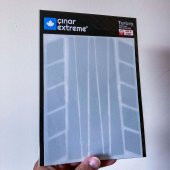 Şerit Tasarımlı Reflektif Gri Motosiklet Kask Sticker Çınar Extreme - 5