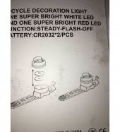 ALİMİNYUM LED BİSİKLET LAMBASI SU GEÇİRMEZ ARKA ÖN TAKIM 3006 - 5