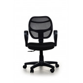 ECEMİCE Oval Fileli Bilgisayar Ofis Çalışma Sandalyesi Koltuğu Siyah - 1