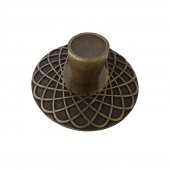 Çekmece Dolap Kapak Kulpu Kulbu 32 mm Antik Sarı Metal Kulp - 5