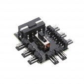 8 Port Fan Çoğaltıcı Hub Kartı IDE Güç Giriş Soketi Hız Kontrol - 3