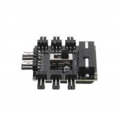 8 Port Fan Çoğaltıcı Hub Kartı IDE Güç Giriş Soketi Hız Kontrol - 4