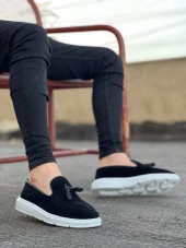 BA0005 Bağcıksız Yüksek Taban Klasik Süet Kemerli Püsküllü Corcik Erkek Ayakkabı - 2