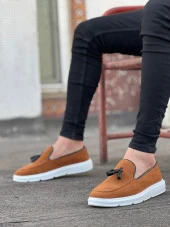 BA0005 Bağcıksız Yüksek Taban Klasik Püsküllü Corcik Erkek Ayakkabı thumbnail 1