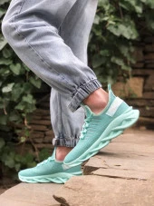 BA0602 Phantom Yüksek Taban Tarz Sneakers Mint Yeşil Erkek Spor Ayakkabısı thumbnail 4