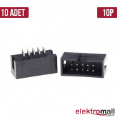 Box Header 2x5 10Pin 2.54mm 180C - 10 adet - 1