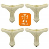 Mobilya Kanepe Koltuk Ünite Ayağı 14 cm Krem Baza Ayak (4 ADET) thumbnail 2