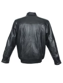 Beli Lastikli Model Siyah Renk Erkek Deri Mont - 4