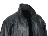 Beli Lastikli Model Siyah Renk Erkek Deri Mont - 3