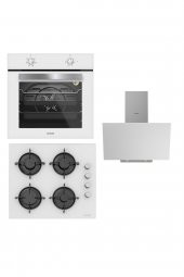 Silverline Ankastre Set (bo6501w01-cs5349w01-3481 Beyaz) thumbnail 1