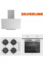 Silverline Ankastre Set (bo6501w01-cs5349w01-3481 Beyaz) thumbnail 2