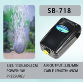 Sobo Tek Çıkışlı Mini Hava Motoru SB-718 3W 3 Lt/dak - 2