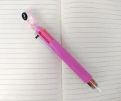 Astronot 6 Renk Tükenmez Renkli Kalem Pembe - 1