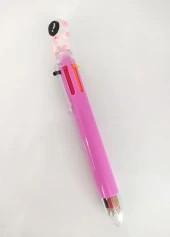 Astronot 6 Renk Tükenmez Renkli Kalem Pembe - 2