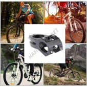 Hsgl Bisiklet Siyah Alüminyum Gidon Boğazı 30 mm 31.8-28.6 Bisiklet Gidon Boğazı Siyah - 3