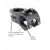 Hsgl Bisiklet Siyah Alüminyum Gidon Boğazı  30 mm 31.8-28.6 Bisiklet Gidon Boğazı Siyah - 5