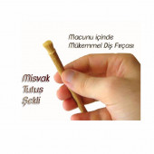 MİSVAK DİŞ FIRÇASI NATUREL VAKUMLU MİSFAK 12 ADET - 5