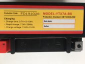 AKÜ YTX7A-BS (MF) 12V 7AH SCT VE MOTOSİKLETLER İLE UYUMLU YENİ TARİH - 2