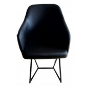 Tekli Bekleme Koltuğu Kapitoneli Siyah - 1