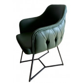 Tekli Bekleme Koltuğu Kapitoneli Yeşil - 3