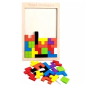 Montessori Ahşap Tetris & Blok Puzzle Zeka Oyuncağı Seti - 2