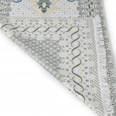 İpek Saten Osmanlı Desenli Seccade Koyu Yeşil 67x120 cm - 230 gr - 3